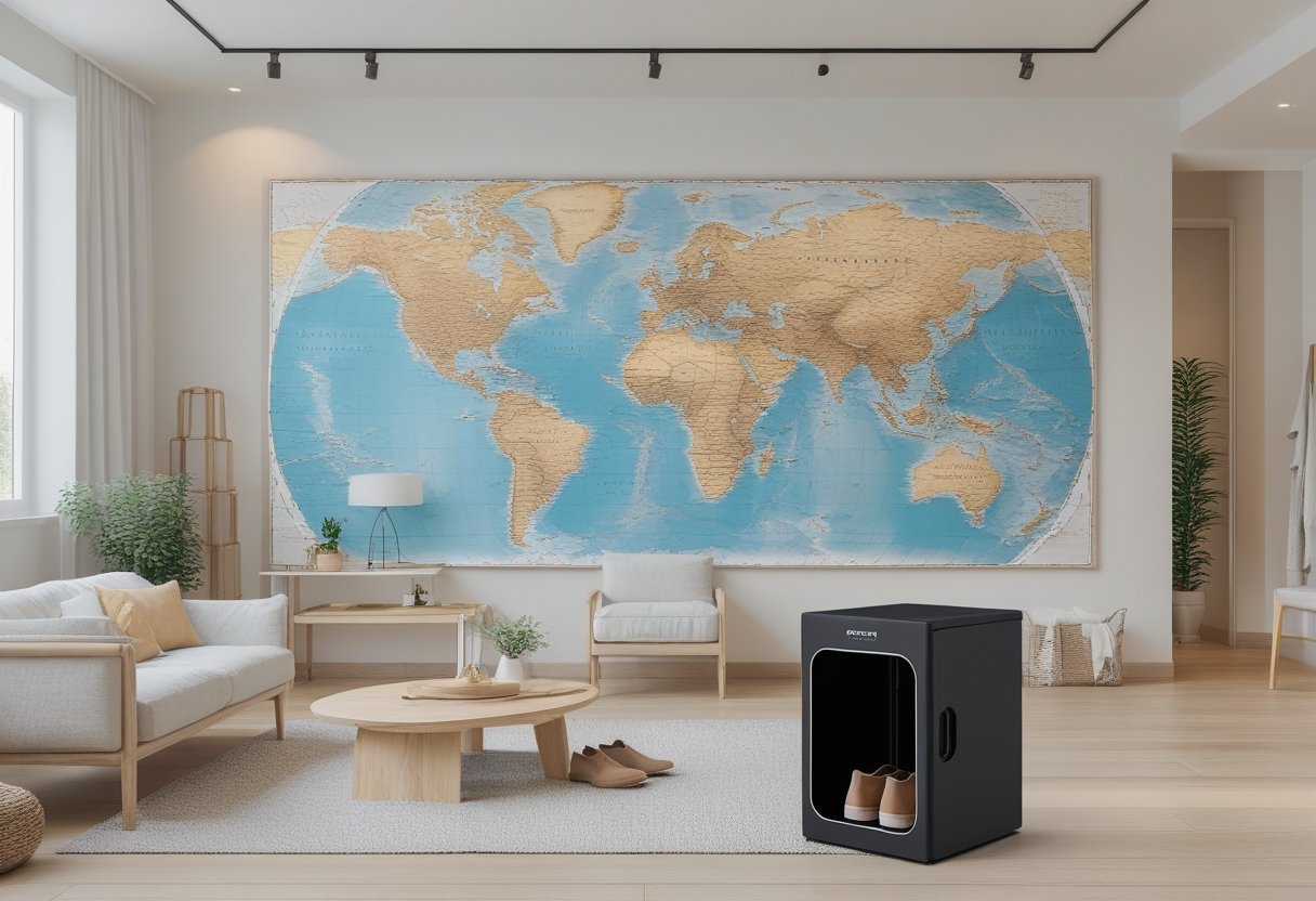 Sådan skaber du et stilfuldt hjem med verdenskort og en effektiv skotørrer til hjemmet